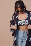 Luxe Kimono in Brown