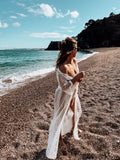 Nusa White Lace Beach Cover Up