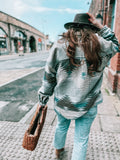 Bohemian Aztec Print Blue Jacket / Shacket