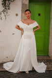 Velo Bianco Stella off-the-shoulder bridal dress