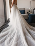 Bridal Tulle Layered Overskirt